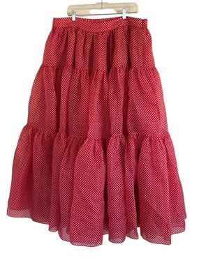 Selkie Red The Baby Gingham Favourite Skirt Size 3X